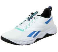 Reebok Homme NFX Trainer Sneaker, Footwear White/Kinetic Blue/Black, 44 EU
