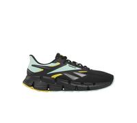Reebok Homme Zig DYNAMICA 6 Basket, Core Black/Glitch Aqua/Golden Haze, 38.5 EU