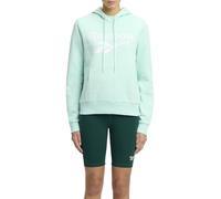 Reebok Identity BIG Logo Fleece Hoodie Jacket, Glitch Aqua, S Women's