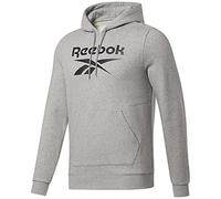 Reebok Identity Fleece Sweat, Medium Grey Heather/Black, S Homme