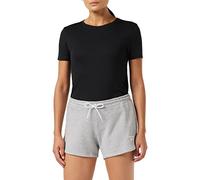 Reebok Identity French Terry Short, Medium Grey Heather/White, S Femme