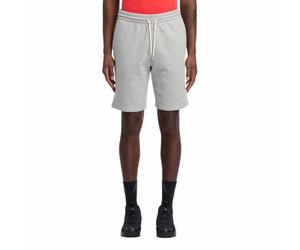 Reebok Identity Small Logo Fleece Short, Gris chiné/Rouge Vecteur, L Hommes