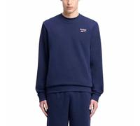 Reebok Identity Small Logo FT Crew Sweatshirt, VECNAV, L Men's