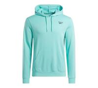 Reebok Identity Small Logo FT Hoodie Hooded Sweatshirt, AI Aqua, M Men's