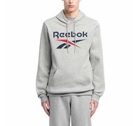 Reebok Identity Sweat à Capuche en Polaire pour Homme avec Grand Logo (1 pièce), Mgreyh/Vecnav/Vecred, L