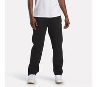 Reebok - Joggers pour homme en polaire avec logo ID sur la jambe et bas ouvert, BLACK, Taille: S