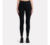 Reebok - Leggings pour femme Lux Speed avec logo brossé, Black, Taille: M