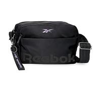 Reebok Linden Sac à Bandoulière Deux Compartiments Noir 25x16x6,5 cms Polyester