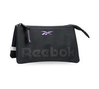 Reebok Linden Trousse De Toilette Trois Compartiments Noir 17,5x9,5x2 cms Polyester