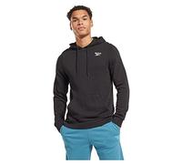 Reebok Logo sur la Poitrine Gauche Sweatshirt à Capuche, Noir, S Homme