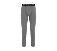 Reebok Long Johns, Couche de Base en Coton Extensible, sous-vêtements Thermiques avec Ceinture de Marque Johny Stretch pour Homme, Gris foncé