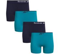 Reebok Lot de 4 shorts sans couture pour femme Taille L Gris clair/vin rose, Gris clair/vin rose, Large