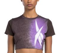 Reebok LUX BOLD CROPPED TEE Tee-shirt L Noir