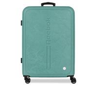 Reebok Madison Valise Moyenne Vert Turquoise 46x65x25 cm Rigide ABS Serrure à Combinaison Intégrée 56L 4kg 4 Doubles Roues par Joumma Bags