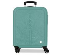 Reebok Madison Vert Turquoise Valise Cabine 40x55x20 cm Rigide ABS Fermeture à Combinaison Intégrée 37L 2.6kg 4 Doubles Roues Bagage à Main par Joumma Bags