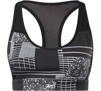 Reebok Medium-Impact Deconstructed Racer Bra Female Noire / Froide 8 - 10 (S) Female