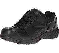 Reebok Mens Black Leather Street Sport Jogger Oxford Jorie Soft Toe