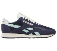 Reebok Men's Classic Nylon Sneaker, Vector Navy Glitch Aqua Vintage Chalk, 40.5 EU
