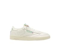 Reebok Men's Club C 85 Vintage Sneaker, Top Chalk Paperwhite Glen Green, 35 EU