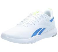 Reebok Men's Flexagon Force 4 Sneaker, Footwear White Kinetic Blue Digital Lime, 44 EU