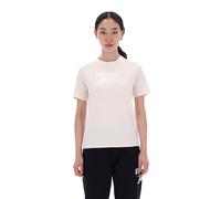Reebok - Metallic Logo Women's T-Shirt, White Sand, Taille: S