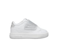 Reebok Mixte bébé Court Clean Hook & Loop Basket, White/White/Silver, 21 EU