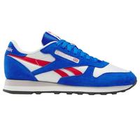 Reebok Baskets Classiques Unisexes en Cuir, Chalk Optimum Blue Vector Red, 41 EU