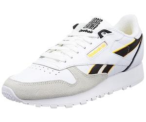 Reebok Mixte Cuir Classique Basket, FTWR Blanc Noir Toujours Jaune, 55 EU
