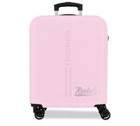 Reebok Monroe Rose Clair Valise Cabine 40x55x20 cm Rigide ABS Serrure à Combinaison Intégrée 37L 2.6kg 4 Doubles Roues Bagage à Main par Joumma Bags
