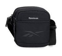 Reebok Newport sac bandoulière deux compartiments noir 12x16x3,5 cms Polyester