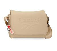 Reebok Noah Sac à bandoulière avec rabat Beige 28x18x8 cms Polyester