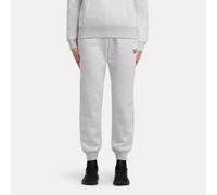 Reebok - Pantalon à revers en polaire avec petit logo ID, Silver Marl, Taille: 2XS