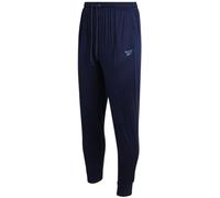 Reebok Pantalon de jogging de pyjama pour homme - Pantalon de nuit et de détente léger (Taille : S-XL), Bleu maritime., M