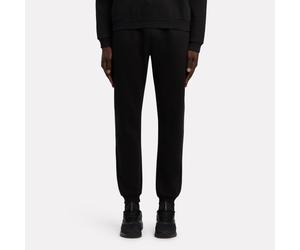 Reebok - Pantalon de jogging en polaire avec petit logo ID, Black, Taille: M