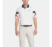 Reebok - Polo Signature Vector Colourblocked Homme, CHALK/RED/V NAVY, Taille: L