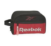 Reebok Portland Trousse de Toilette Deux Compartiments Adaptable Noir 26 x 16 x 12 cm Polyester, Noir, Talla única, Trousse de Toilette 2 Compartiments Adaptable