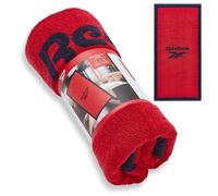 Reebok Prague Serviette de Bain 100% Coton de qualité supérieure, Douce au Toucher, absorbante et à séchage Rapide, idéale pour la Salle de Bain, la Salle de Sport et Les Voyages, Rouge Vecteur