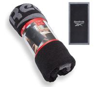 Reebok Prague Serviette de Bain 100% Coton de qualité supérieure, Douce au Toucher, absorbante et à séchage Rapide, idéale pour la Salle de Bain, la Salle de Sport et Les Voyages, Noir