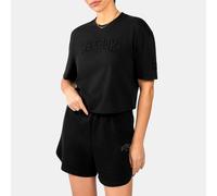 Reebok - Prep Chenille Women's T-Shirt, Black, Taille: 2XS