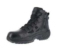 Reebok Rapid Response RB 6Stealth Tactical Boot With Side Zipper Mens, Noir, 42.5 EU