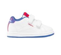 Reebok RBK Royal Complete CLN 2.0 2V Sneaker, White/BOUNDLESSBLUE/VECTORRED, 25 EU