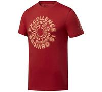 Reebok RC Excellence is Obvious Graphic Tee T-Shirt à Manches Courtes pour Homme, Homme, T-Shirt à Manches Courtes, FJ5283, Rouge (Legacy Red), XS