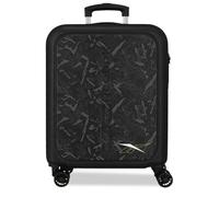 Reebok Roswell Valise Cabine Noir 40x55x20 cm Rigide ABS Serrure à Combinaison Intégrée 37L 2.6kg 4 Doubles Roues Bagage à Main