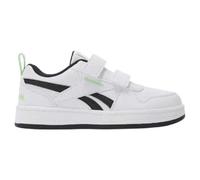 Reebok Royal Prime 2.0 Two Strap Sneaker, FTWRWHITE/Black/SOLARLIME, 34 EU