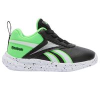 Reebok Rush Runner 5 SYN Elastic Lace Sneaker, Black/SOLARLIME/FTWRWHITE, 26 EU