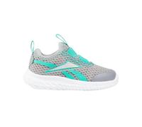 Reebok Rush Runner Slip-on Sneaker, GREY3/UNLEASHEDGREEN/WHITE, 27.5 EU