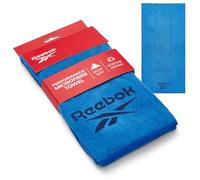 Reebok Serviette de Sport Microfibre Dublin, Serviette légère, absorbante et à séchage Rapide | Idéale pour Salle de Sport, Fitness, Voyage, Piscine et entraînement - 40 x 80 cm - Bleu Clair