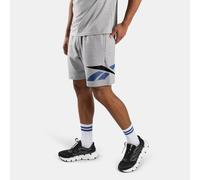 Reebok - Short en piqué avec logo pour Homme, Light Grey Marl, Taille: S