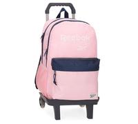 Reebok Sidney Sac à Dos Scolaire avec Chariot Portable 15,6 Pouces Rose 31 x 44 x 15 cm Polyester by Joumma Bags, Rose, Talla única, Sac à Dos Scolaire avec Chariot