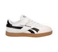 Reebok Smash Edge Elastic & Top Strap Sneaker, FTWRWHITE/Black/RGUM1, 33 EU